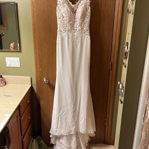 Elegant White Lace Gown